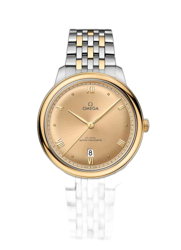 [434.20.40.20.08.001 (aka: 43420402008001)] De Ville Master Chronometer Stainless Steel - Yellow Gold / Champagne / Bracelet