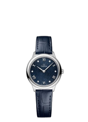[434.13.28.60.53.002 (aka: 43413286053002)] De Ville Quartz 27.5 Stainless Steel / Blue - Diamond