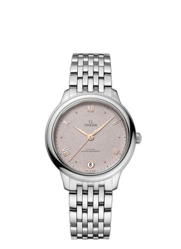 [434.10.34.20.02.002 (aka: 43410342002002)] De Ville Master Chronometer 34 Stainless Steel / Rose - Grey / Bracelet