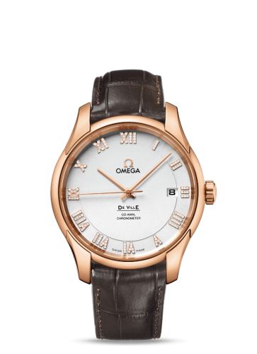 [431.53.41.21.52.001 (aka: 43153412152001)] De Ville Co-Axial 41 Red Gold / Silver Diamond