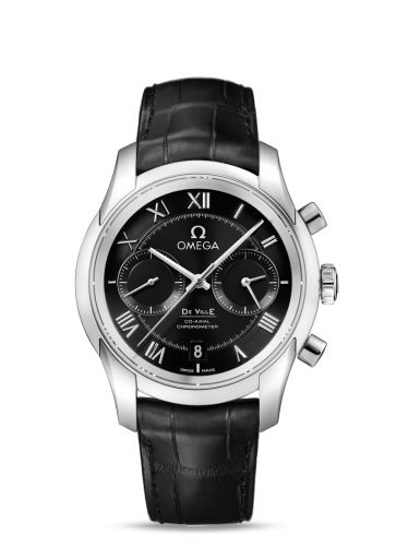 [431.13.42.51.01.001 (aka: 43113425101001)] De Ville Co-Axial 42 Chronograph Stainless Steel / Black