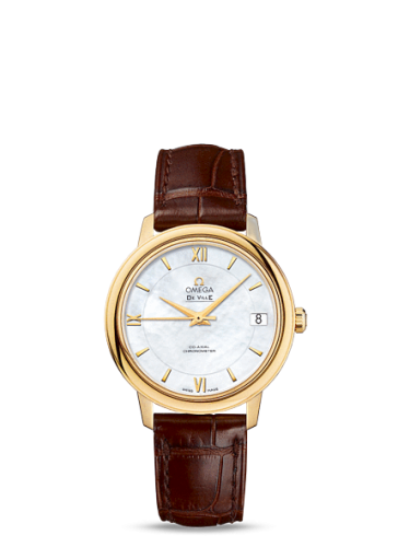 [424.53.33.20.05.002 (aka: 42453332005002)] De Ville Prestige Co-Axial 32.7 Yellow Gold / MOP