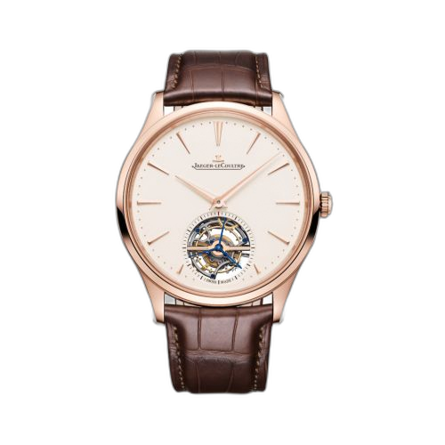 [1682410 (aka: Q1682410)] Master Ultra Thin Tourbillon Pink Gold / Eggshell / Alligator