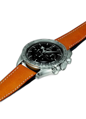 [3894.50.00 (aka: 38945000)] Speedmaster Replica 57 Stainless Steel / Black / Strap