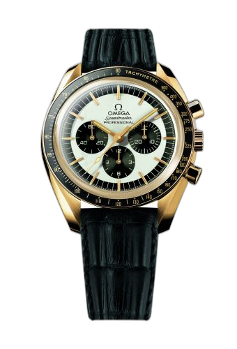 [3690.30.01] Speedmaster Professional Moonwatch Yellow Gold / Golden Panda