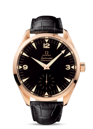 [221.53.49.10.01.001] Seamaster Aqua Terra 150M Hand Wound 49.2 Railmaster Red Gold / Brown Alligator