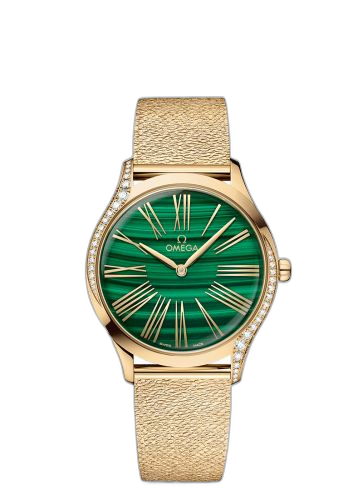 [428.55.36.60.99.003] De Ville Trésor 36 Moonshine Gold / Malachite / Bracelet