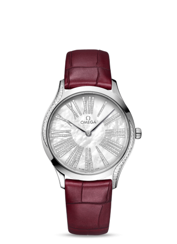 [428.58.36.60.55.001 (aka: 42858366055001)] De Ville Trésor 36 Canopus Gold / MOP Roman / Alligator