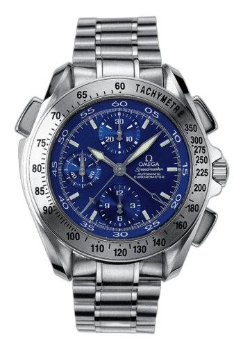 [3540.80.00 (aka: 35408000)] Speedmaster Split-Seconds Stainless Steel / Blue / Bracelet