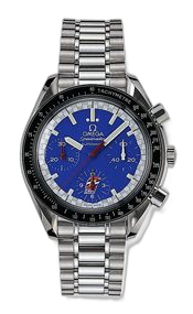 [3510.80.00] Speedmaster Reduced Stainless Steel / Blue / Bracelet / Cart