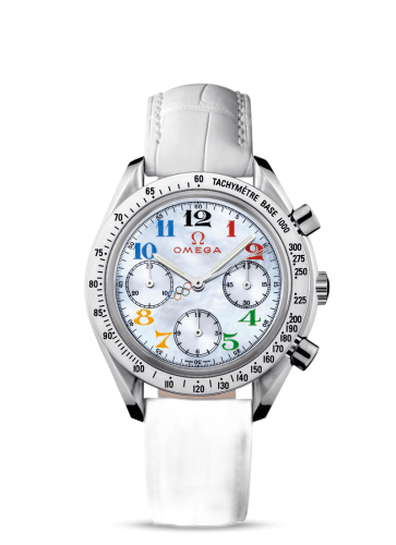 [3836.70.36 (aka: 38367036)] Speedmaster Reduced Stainless Steel / MOP / Olympic Collection
