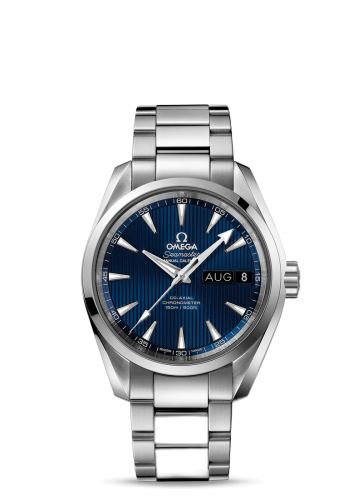 [231.10.39.22.03.001 (aka: 23110392203001)] Seamaster Aqua Terra 150M Co-Axial 38.5 Annual Calendar Stainless Steel / Blue / Bracelet