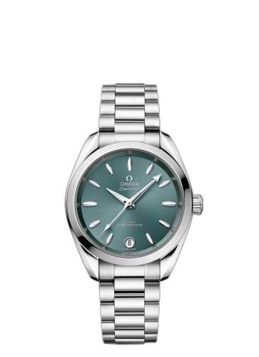 [220.10.34.20.10.001] Seamaster Aqua Terra 150M Master Chronometer 34 Stainless Steel / Lagoon Green / Bracelet