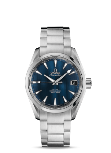 [231.10.39.21.03.001 (aka: 23110392103001, James Bond, 007, Skyfall)] Seamaster Aqua Terra 150m Co-Axial 38.5 Stainless Steel / Blue / Bracelet / Skyfall