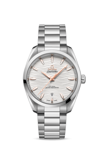 [220.10.38.20.02.002 (aka: 22010382002002)] Seamaster Aqua Terra 150M Master Chronometer 38 Stainless Steel / Silver-Waves / Bracelet