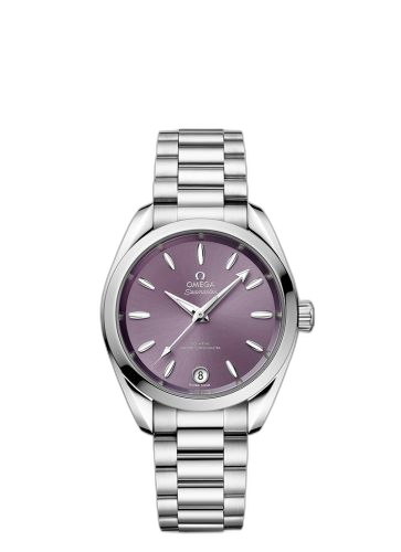 [220.10.34.20.10.002] Seamaster Aqua Terra 150M Master Chronometer 34 Stainless Steel / Lavender / Bracelet