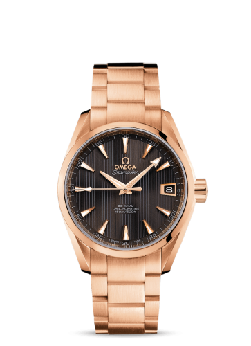 [231.50.39.21.06.001 (aka: 23150392106001)] Seamaster Aqua Terra 150M Co-Axial 38.5 Red Gold / Grey / Bracelet