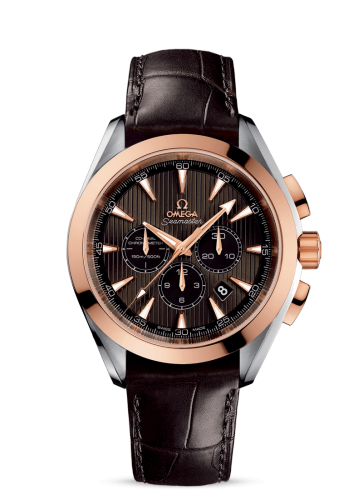 [231.23.44.50.06.001 (aka: 23123445006001)] Seamaster Aqua Terra 150M Co-Axial 44 Chronograph Stainless Steel / Red Gold / Grey