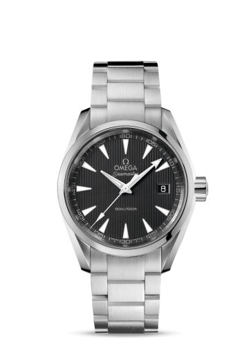 [231.10.39.60.06.001 (aka: 23110396006001)] Seamaster Aqua Terra 150M Quartz 38.5 Stainless Steel / Grey / Bracelet