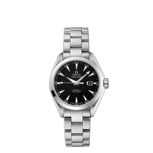 [231.10.34.20.01.001 (aka: 23110342001001)] Seamaster Aqua Terra 150M Co-Axial 34 Stainless Steel / Black / Bracelet