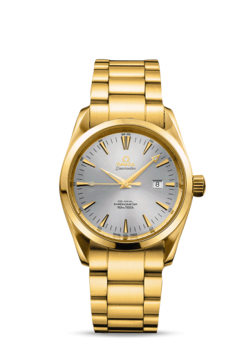 [2104.30.00] Seamaster Aqua Terra 150M Co-Axial 36.2 Yellow Gold / Silver / Bracelet