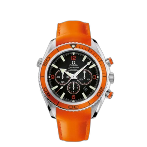 [2918.50.83 (aka: 29185083)] Seamaster Planet Ocean 600M Co-Axial 45.5 Chronograph Stainless Steel / Orange / Orange Rubber