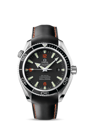 [2901.51.82 (aka: 29015182)] Seamaster Planet Ocean 600M Co-Axial 42 Stainless Steel / Orange Numerals / Rubber