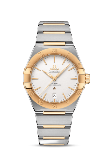 [131.20.39.20.02.002 (aka: 13120392002002)] Constellation Master Chronometer 39 Stainless Steel / Yellow Gold / Silver / Bracelet