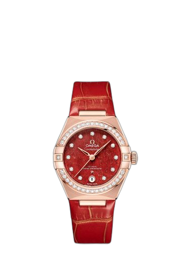 [131.58.29.20.99.005] Constellation Manhattan 29 Co-Axial Master Chronometer Sedna Gold / Diamond / Red Aventurine