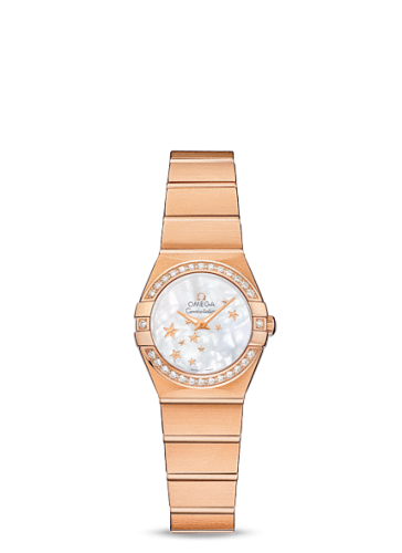 [123.55.24.60.05.003 (aka: 12355246005003)] Constellation Quartz 24 Brushed Red Gold / Diamond / MOP Stars