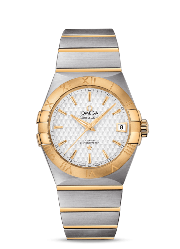 [123.20.38.21.02.009 (aka: 12320382102009)] Constellation Co-Axial 38 Stainless Steel / Yellow Gold / Silver Lozenge