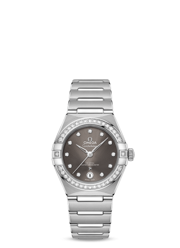 [131.15.29.20.56.001 (aka: 13115292056001)] Constellation Manhattan 29 Co-Axial Master Chronometer Stainless Steel / Grey Diamond / Diamond