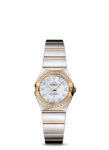 [123.25.24.60.55.008 (aka: 12325246055008)] Constellation Quartz 24 Polished Stainless Steel / Yellow Gold / Diamond / MOP Supernova