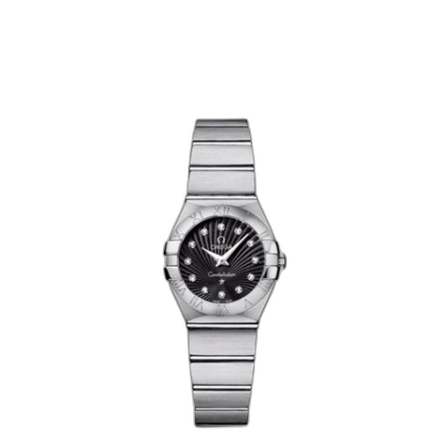 [123.10.24.60.51.001 (aka: 12310246051001)] Constellation Quartz 24 Brushed Stainless Steel / Black Supernova