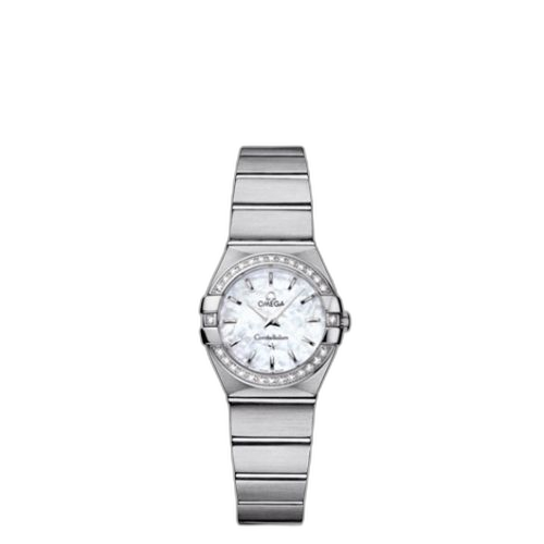 [123.15.24.60.05.001 (aka: 12315246005001)] Constellation Quartz 24 Brushed Stainless Steel / Diamond / MOP