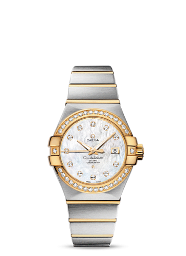 [123.25.31.20.55.003 (aka: 12325312055003)] Constellation Co-Axial 31 Stainless Steel / Yellow Gold / Diamond / MOP