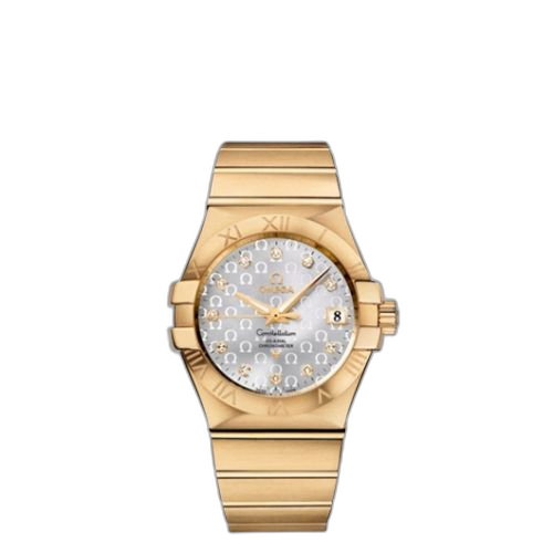 [123.50.35.20.52.004 (aka: 12350352052004)] Constellation Co-Axial 35 Yellow Gold / Silver Omega