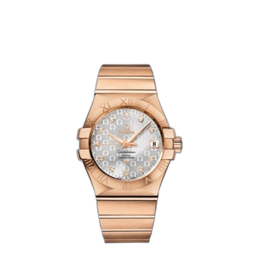 [123.50.35.20.52.003 (aka: 12350352052003)] Constellation Co-Axial 35 Red Gold / Silver Omega