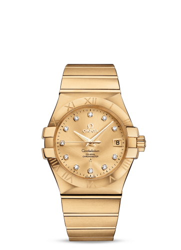 [123.50.35.20.58.001 (aka: 12350352058001)] Constellation Co-Axial 35 Yellow Gold / Champagne