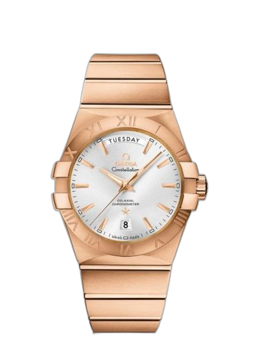 [123.50.38.22.02.001 (aka: 12350382202001)] Constellation Co-Axial 38 Day-Date Red Gold / Silver