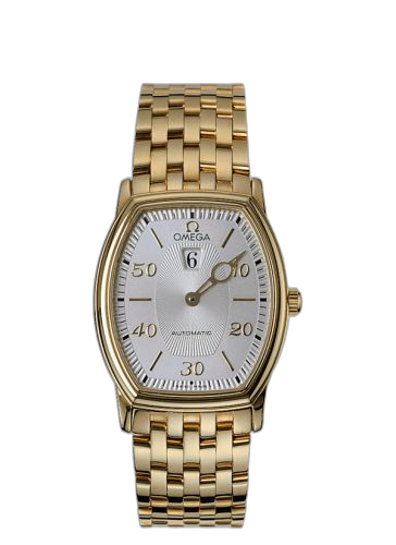 [4153.31.00] De Ville Tonneau Automatic Jump Hour Yellow Gold / Silver / Bracelet