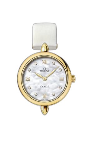 [424.52.27.60.55.001 (aka: 42452276055001)] De Ville Prestige Dewdrop Quartz 27.4 Yellow Gold / White MOP