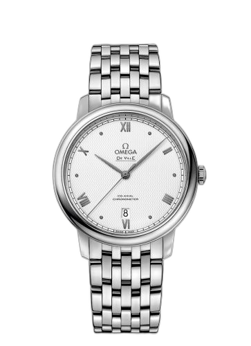 [424.10.40.20.02.006 (aka: 42410402002006)] De Ville Prestige Co-Axial 39.5 Stainless Steel / Vintage Silver / Bracelet