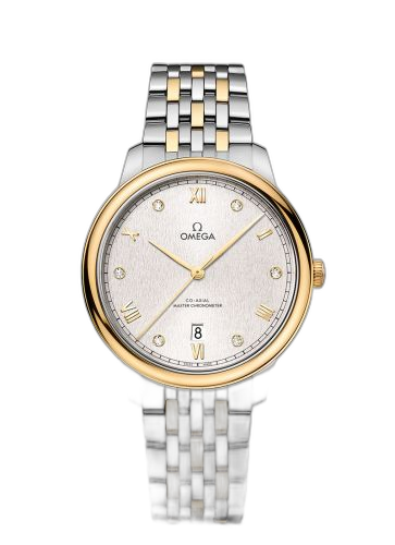 [434.20.40.20.52.001 (aka: 43420402052001)] De Ville Master Chronometer Stainless Steel - Yellow Gold / Silver - Diamond / Bracelet