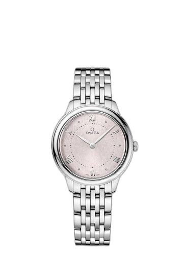 [434.10.30.60.02.001 (aka: 43410306006001)] De Ville Quartz 30 Stainless Steel / Rose / Bracelet
