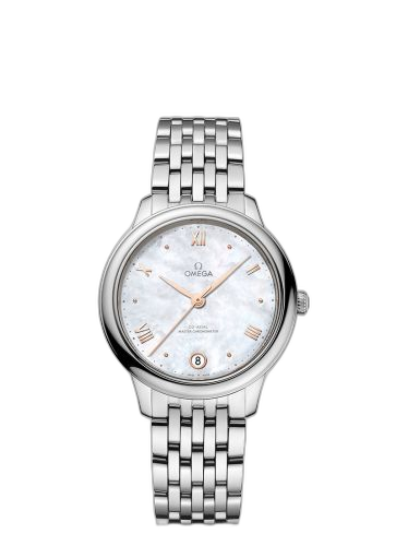 [434.10.34.20.05.001 (aka: 43410342005001)] De Ville Master Chronometer 34 Stainless Steel / MOP / Bracelet