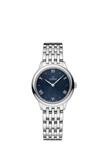 [434.10.28.60.03.002 (aka: 43410286003002)] De Ville Quartz 27.5 Stainless Steel / Blue / Bracelet