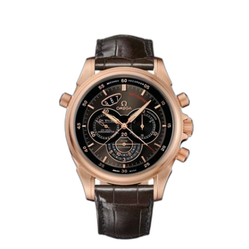 [422.53.44.51.13.001 (aka: 42253445113001)] De Ville Co-Axial 44 Chronoscope Rattrapante II Red Gold / Brown