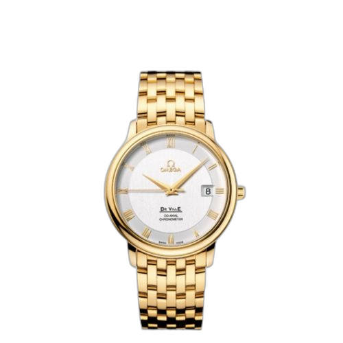 [4174.31.00 (aka: 41743100)] De Ville Prestige Co-Axial 36.5 Yellow Gold / Silver / Bracelet