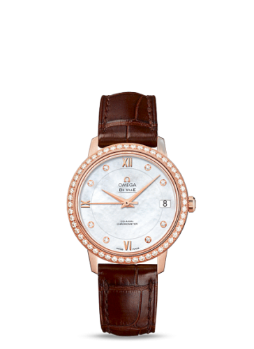 [424.58.33.20.55.001 (aka: 42458332055001)] De Ville Prestige Co-Axial 32.7 Red Gold / Diamond